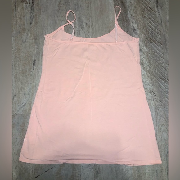 (Bin 7)  Old navy fitted adjustable strap cami (pink), Size L - Picture 2 of 4